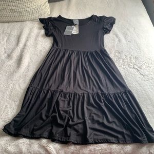Olivia Rae Black Short Sleeve Dress